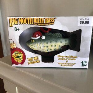 BIG MOUTH BILLY BASS PLAY & SING "JINGLE BELLS (PARODY)" & "I WILL SURVIVE" ORN.